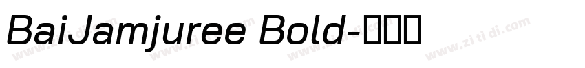 BaiJamjuree Bold字体转换